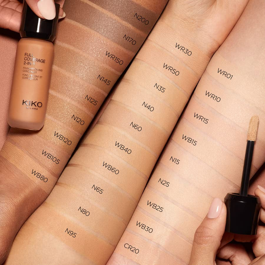 Milano Full Coverage 2-In-1 Foundation & Concealer 08 - Wb 40 | 2 in 1 Foundation and Concealer, Superior Coverage