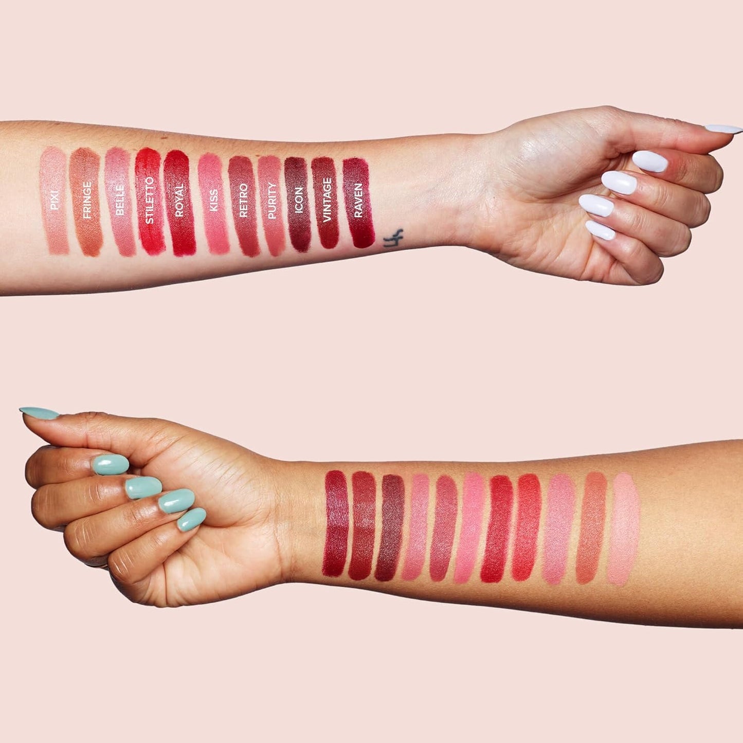 Intense Matte Lip + Cheek Pencil, Lipstick + Lip Liner + Cheek Blush Tint, Multi Use Makeup for Long Lasting Color, Smooth Coverage