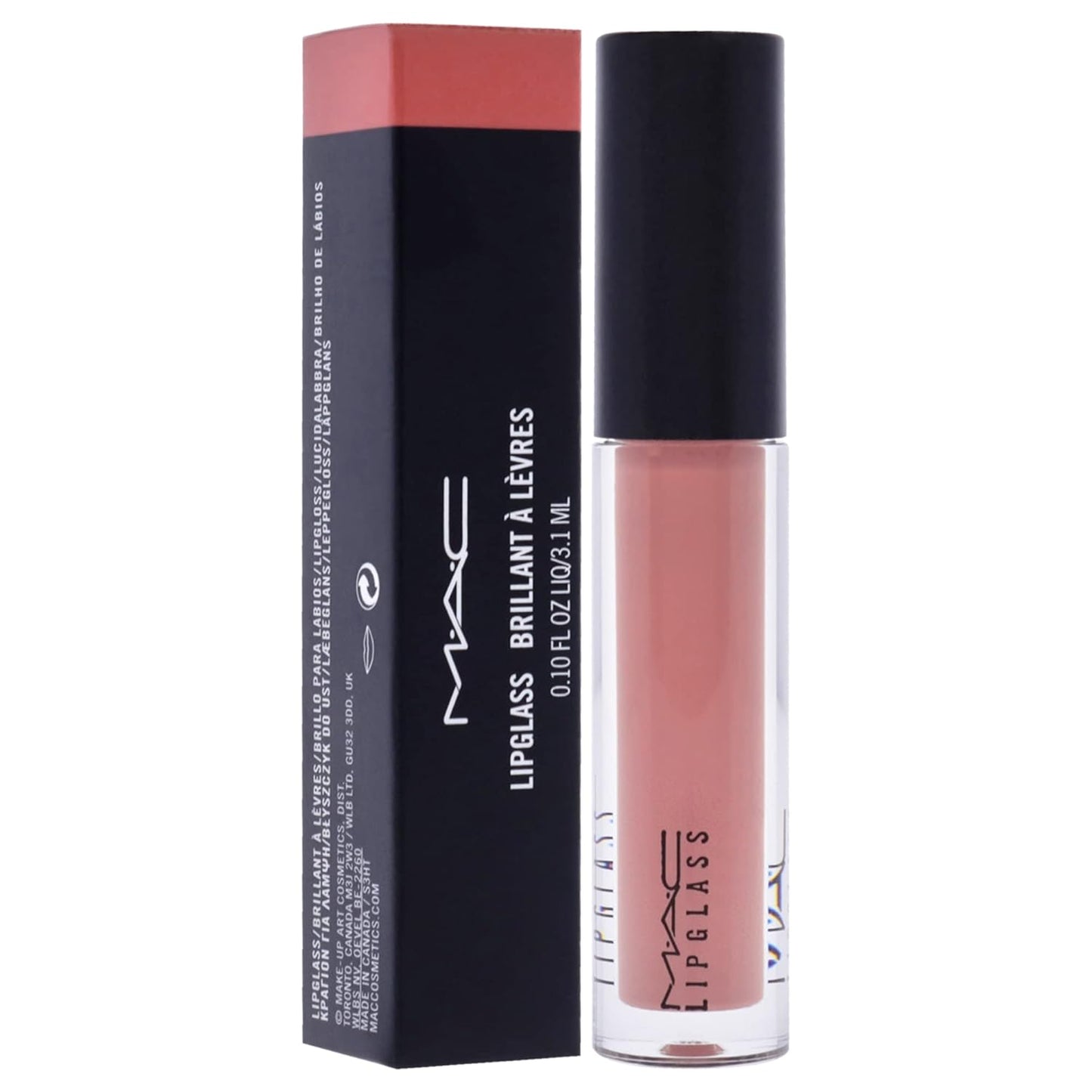 M.A.C Lipglass Lip Gloss - Please Me Lip Gloss Women 0.1 Oz