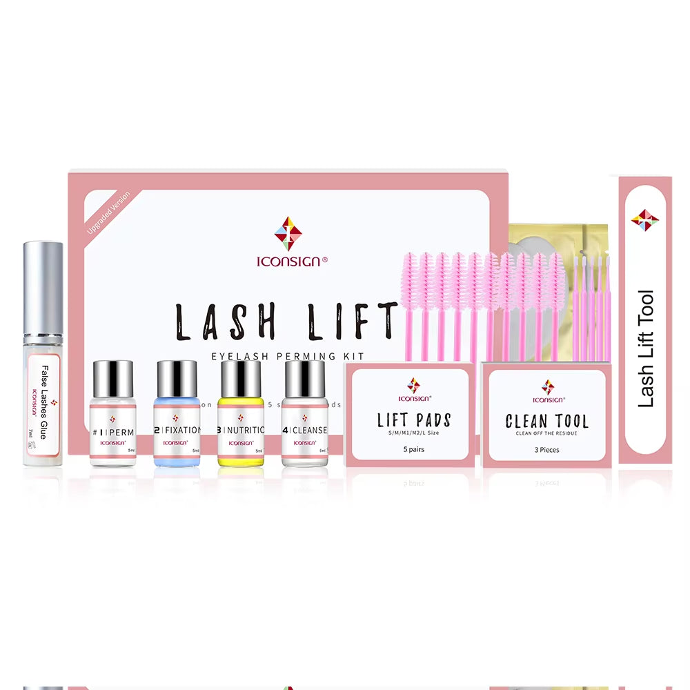 Upgrade Version Lash Lift Kit Lifting Eyelashes Lasting 6-8 Weeks Lash Perm Eyelash Enhancer Makeup Tools