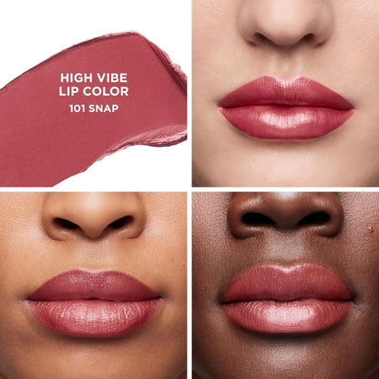 High Vibe Lip Color, 6HR Long Lasting Lipstick, Lightweight and Comfortable Smooth Wear, Non-Drying, Hydrating, Luminous Shine