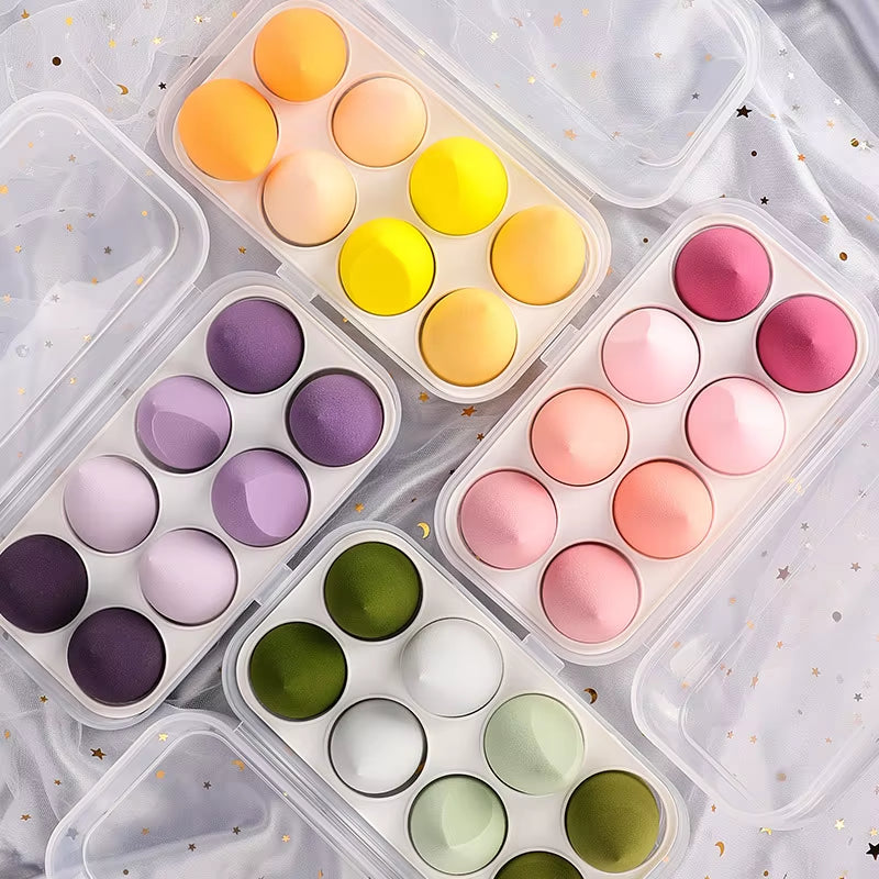 4/8Pcs Makeup Sponge Blender Beauty Egg Cosmetic Puff Soft Foundation Sponges Powder Puff Women Make up Accessories Beauty Tools