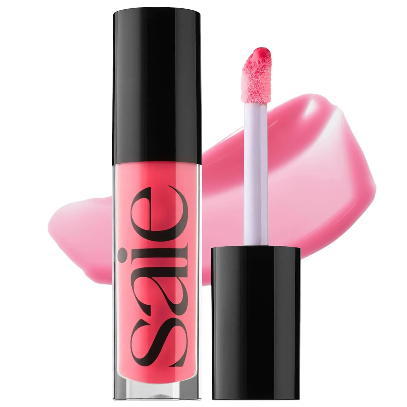 Glossybounce High-Shine Hydrating Lip Gloss Oil - Sheer Tinted Lip Oil with Hyaluronic Acid + Jojoba Oil for Long-Lasting Moisture - Play (.17 Oz)