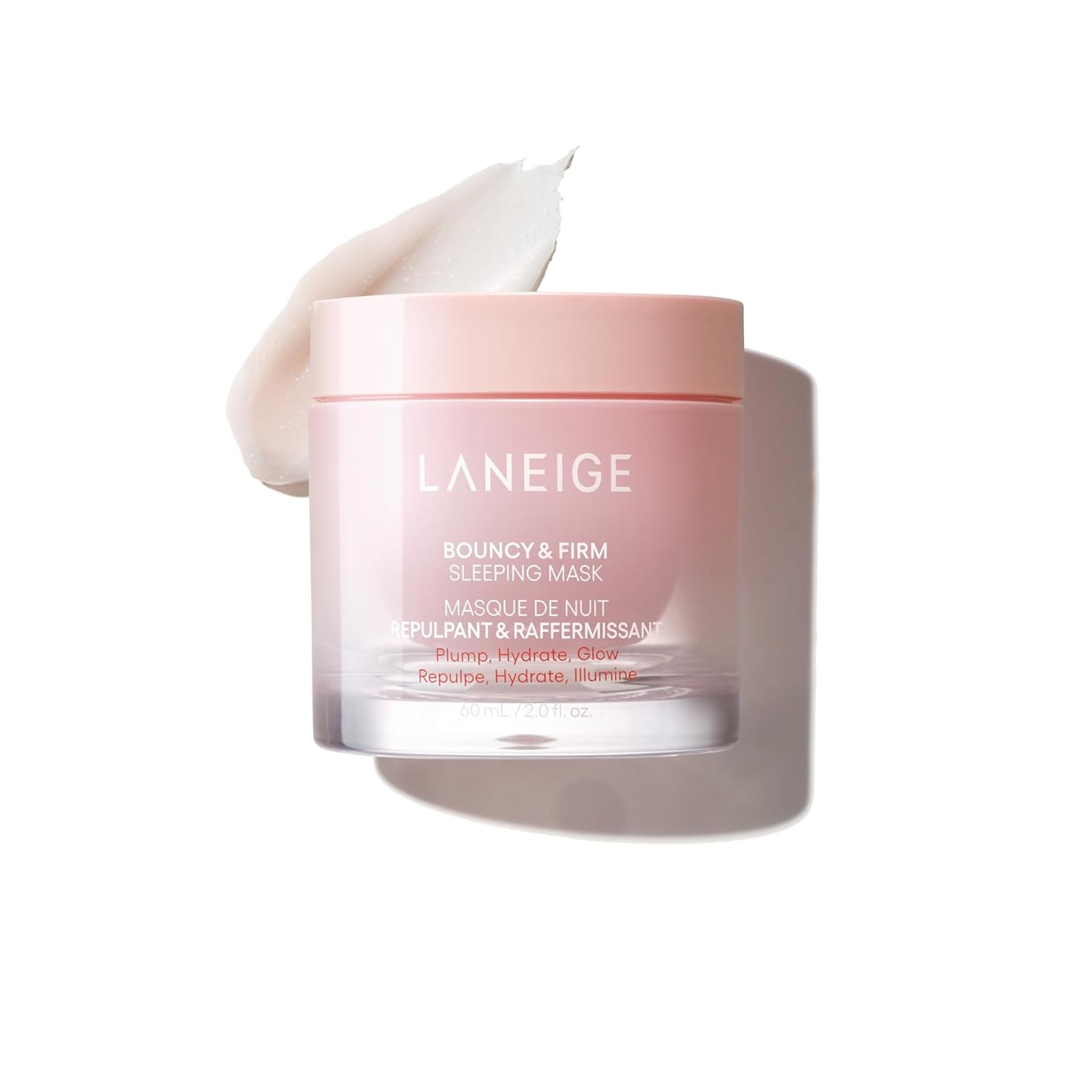 LANEIGE Bouncy & Firm Sleeping Mask: Korean Overnight Face Mask to Plump, Firm, & Boost Elasticity, with Peony & Collagen Complex for Visibly Plumper, Hydrated Skin | Korean Skin Care
