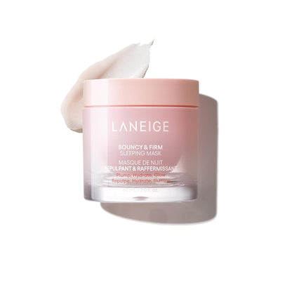 LANEIGE Bouncy & Firm Sleeping Mask: Korean Overnight Face Mask to Plump, Firm, & Boost Elasticity, with Peony & Collagen Complex for Visibly Plumper, Hydrated Skin | Korean Skin Care