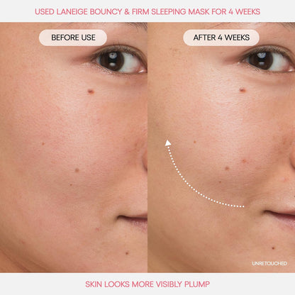 LANEIGE Bouncy & Firm Sleeping Mask: Korean Overnight Face Mask to Plump, Firm, & Boost Elasticity, with Peony & Collagen Complex for Visibly Plumper, Hydrated Skin | Korean Skin Care