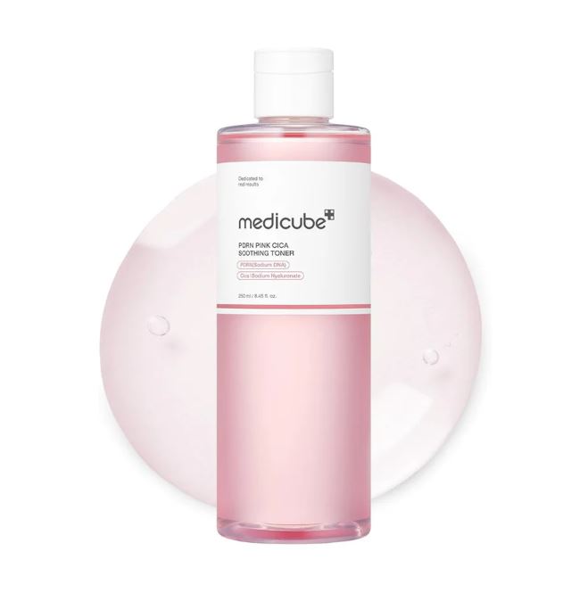 MEDICUBE - PDRN PINK CICA SOOTHING TONER 250ML