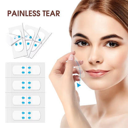 Invisible V Face Lifting Tapes Wrinkle Removal Sticker Forehead Neck Chin Sticker anti Aging Skin Adhesive Tape Facial Slimming