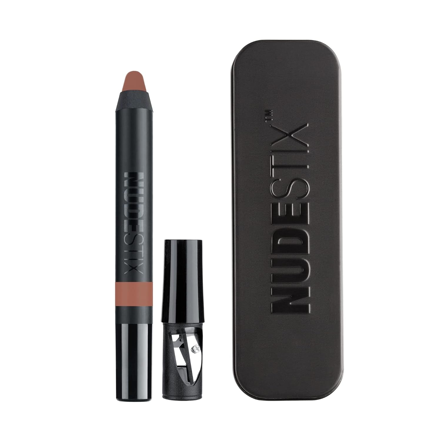 Nudestix Magnetic Matte Lip Color, Lipstick + Lip Liner + Lip Stain, 3-In-1Multi Use Makeup Pencil, Long Lasting Pigment, Kiss Proof, Smudge Proof, Waterproof, Bold Nude Looks