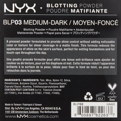 Blotting Powder, Medium/Dark, Beige, Full Size (BLP03)