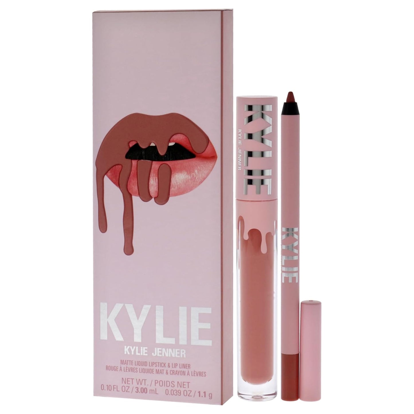 Matte Lip Kit - 802 Candy for Women - 2 Pc 0.10 Oz Matte Liquid Lipstick, 0.03 Oz Lip Liner