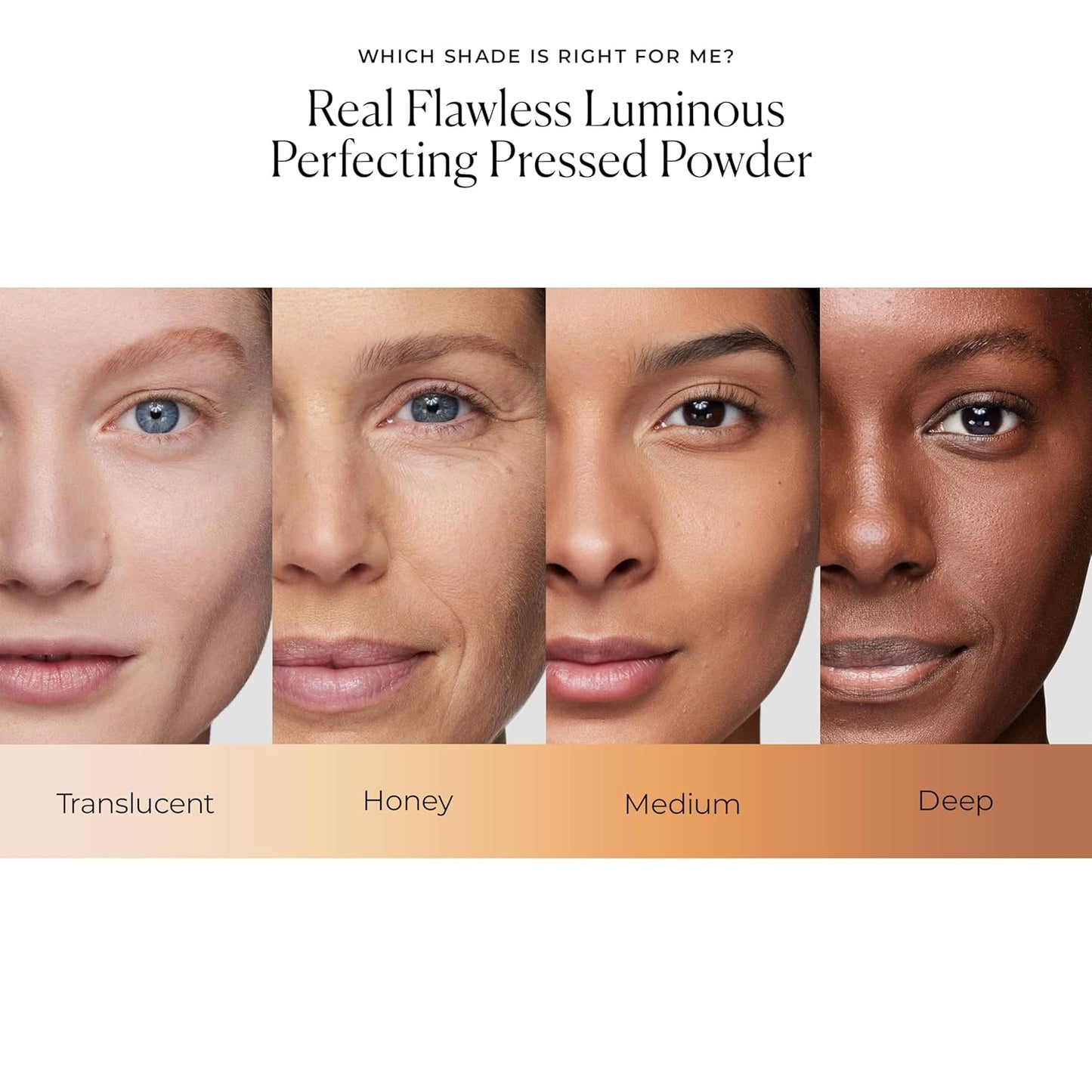 Real Flawless Luminous Perfecting Talc-Free Pressed Finishing Powder, Creamy Formula, Light Coverage, Natural Luminous Finish, Enlivens Skin, Adds Dimension