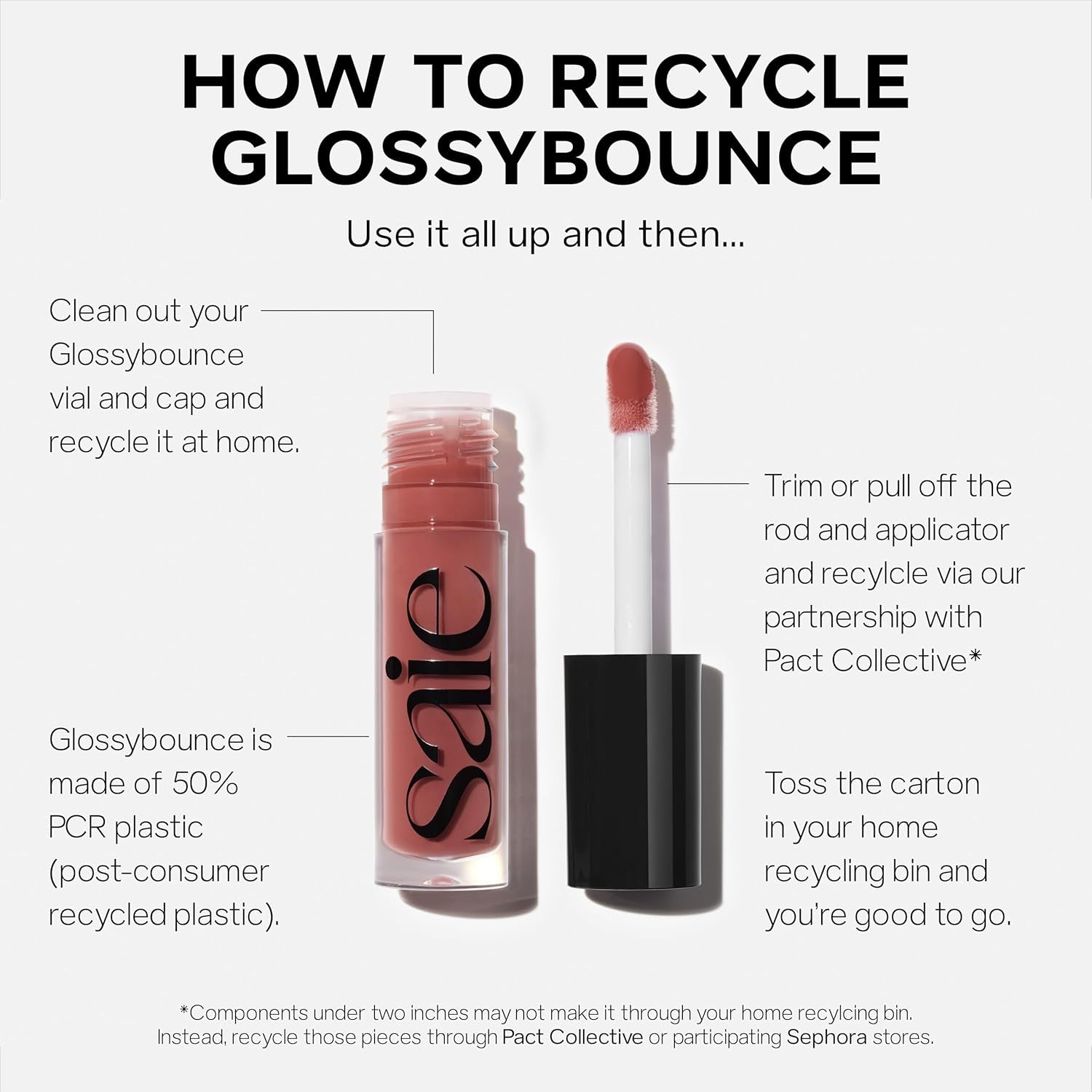 Glossybounce High-Shine Hydrating Lip Gloss Oil - Sheer Tinted Lip Oil with Hyaluronic Acid + Jojoba Oil for Long-Lasting Moisture - Play (.17 Oz)