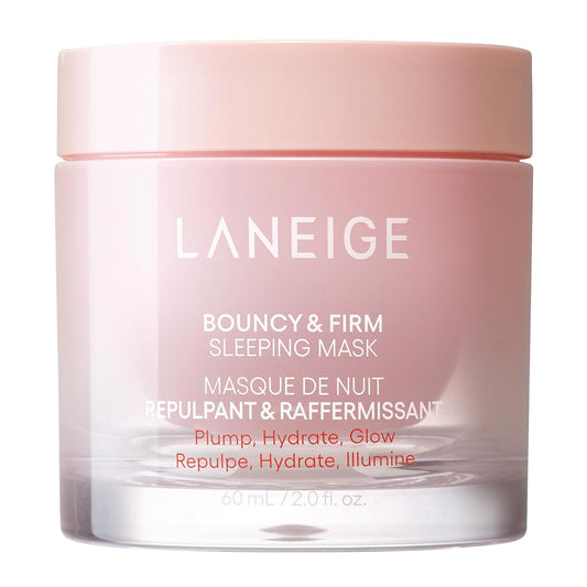 Bouncy and Firm Sleeping Mask: Revitalize, Smooth, Peony & Collagen Complex, Barrier-Boosting Hydration