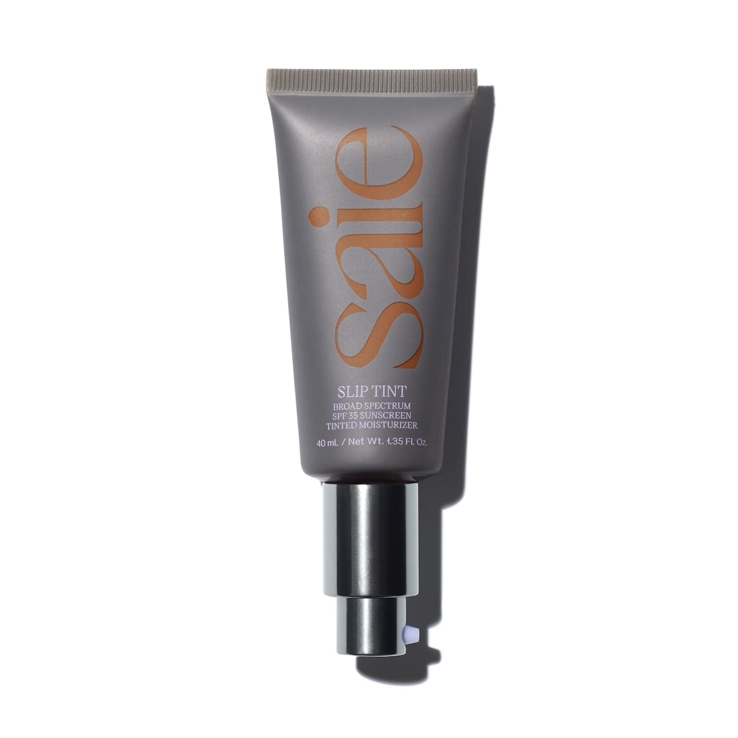 Slip Tint SPF 35 Tinted Moisturizer - Light Coverage Moisturizer + Broad Spectrum Zinc Oxide Sunscreen with Hydrating Hyaluronic Acid - Shade Three + Half (1.35 Oz)