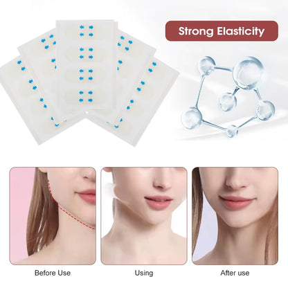 Invisible V Face Lifting Tapes Wrinkle Removal Sticker Forehead Neck Chin Sticker anti Aging Skin Adhesive Tape Facial Slimming