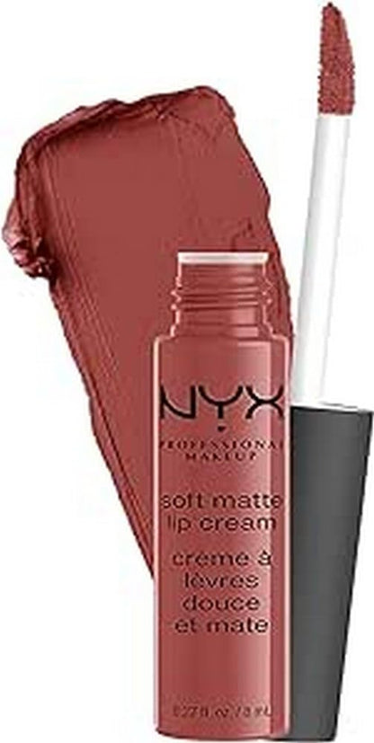 Soft Matte Lip Cream, Lightweight Liquid Lipstick - Abu Dhabi (Deep Rose-Beige)