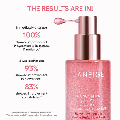 LANEIGE Bouncy & Firm Sleeping Mask: Korean Overnight Face Mask to Plump, Firm, & Boost Elasticity, with Peony & Collagen Complex for Visibly Plumper, Hydrated Skin | Korean Skin Care