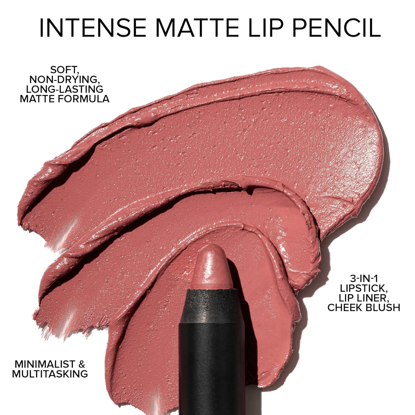 Nudestix Intense Matte Lip + Cheek Pencil, Lipstick + Lip Liner + Cheek Blush Tint, Multi Use Makeup for Long Lasting Color, Smooth Coverage