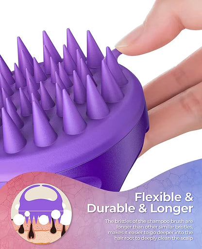 Scalp Massager Shampoo Brush Hair Washing Scalp Brush Soft Silicone Scalp Massager Hair Comb for Dandruff Removal Shampoo Brush