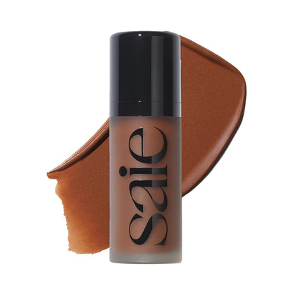 Dew Bronze - Soft-Focus Liquid Bronzer + Liquid Contour - Enriched with Plant-Derived Glycerin to Effortlessly Blend + Deeply Nourish Skin - Salt (0.4 Oz)