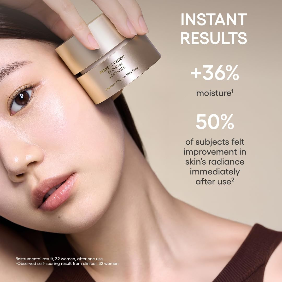 LANEIGE Perfect Renew 3X Cream – Anti-Aging Moisturizer with Peptides & Encapsulated Retinol to Visibly Firm Skin & Smooth Texture
