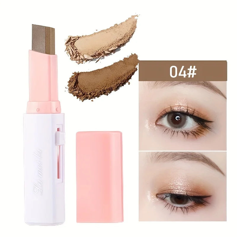 2 in 1 Pearly Highlighter Eyeshadow Stick Makeup Waterproof Long Lasting Glitter Eyeshadow Eyeliner Stick Eyes Makeup Cosmetics