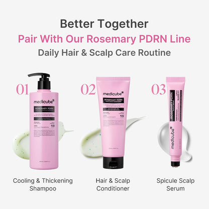 Rosemary PDRN Scalp to Strand Thickening Conditioner | Scalp & Hair Strengthening Conditioner for Fine, Dry Hair | Amino Acid for Strength & Softness | Hair Care Product, 8.45 Fl.Oz