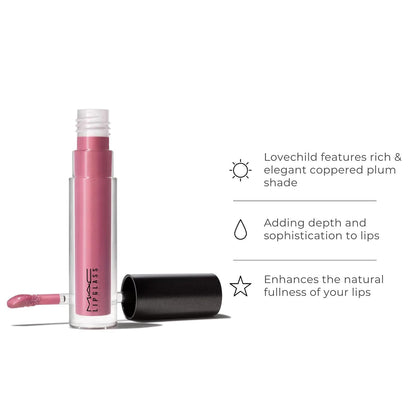 M.A.C Lipglass lip gloss - Lovechild  0.1 OZ