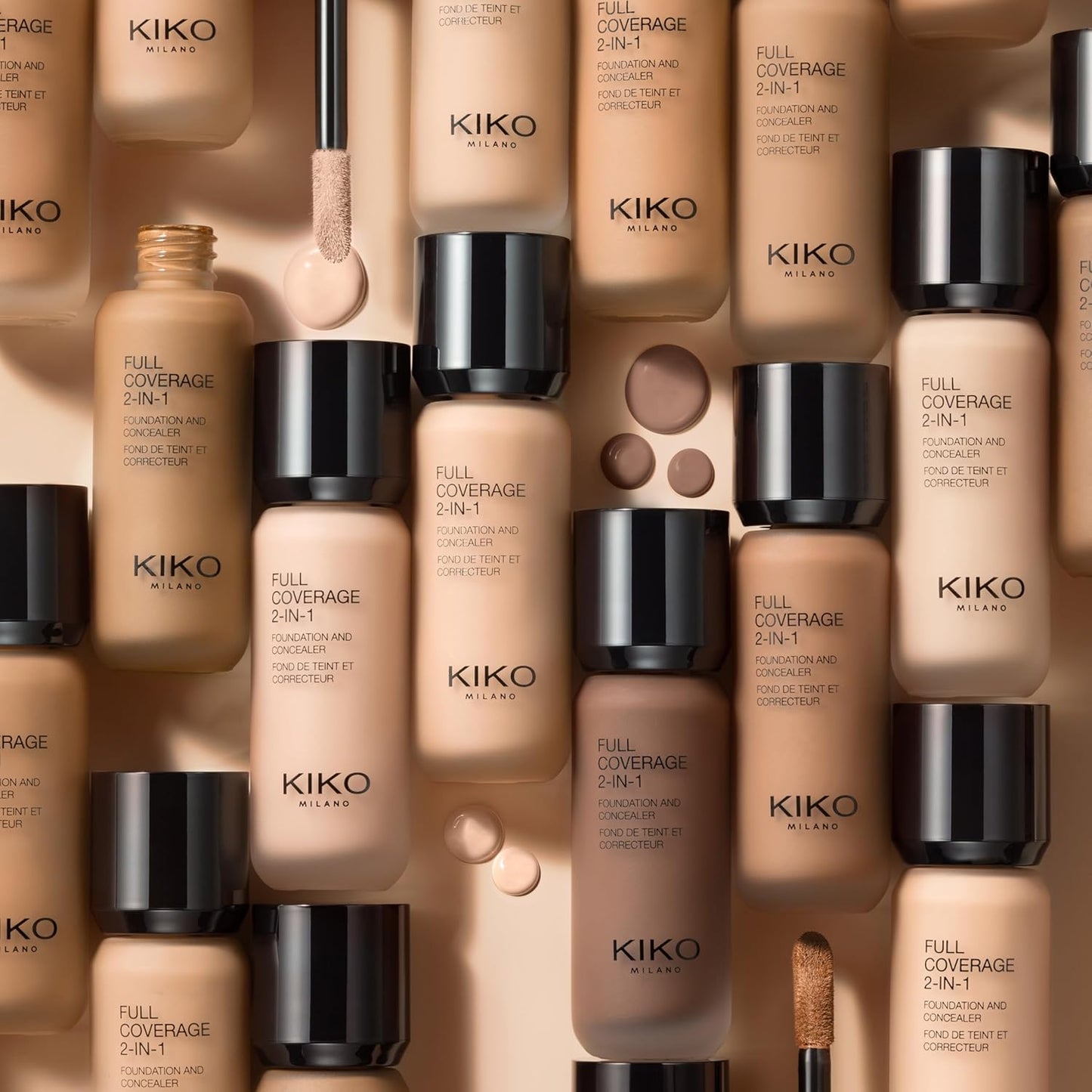 KIKO MILANO - Full Coverage 2-In-1 Foundation & Concealer 14 - N 170, 2 in 1 Foundation and Concealer, Superior Coverage