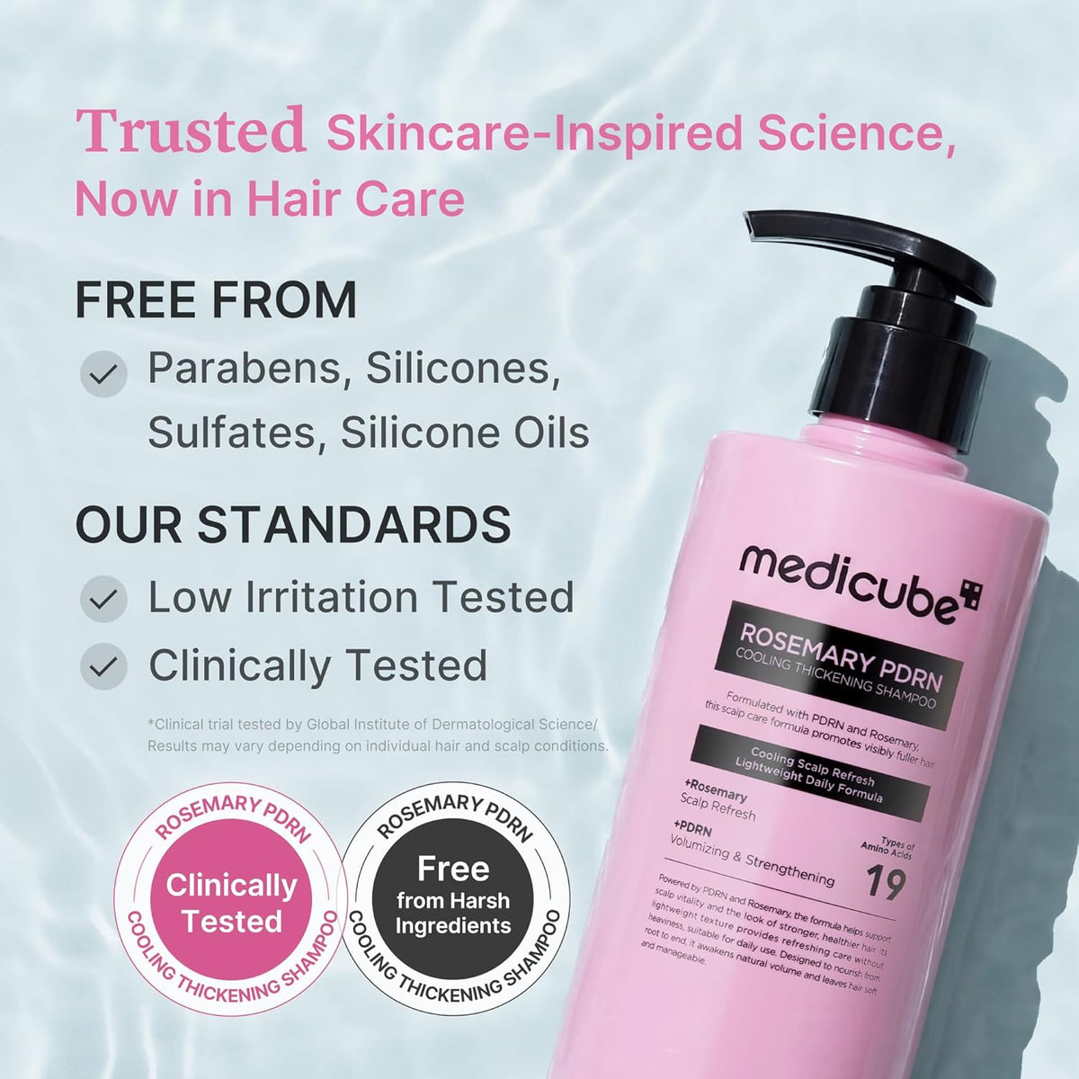MEDICUBE - Rosemary PDRN Clarifying Thickening Shampoo, 13.52 Fl.Oz