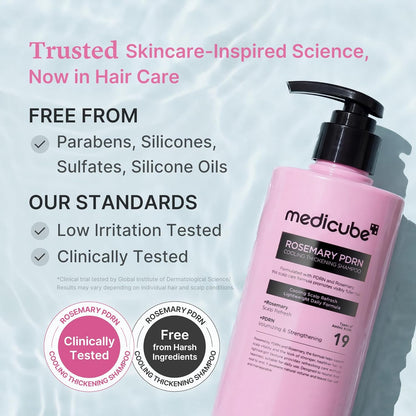 MEDICUBE - Rosemary PDRN Clarifying Thickening Shampoo, 13.52 Fl.Oz