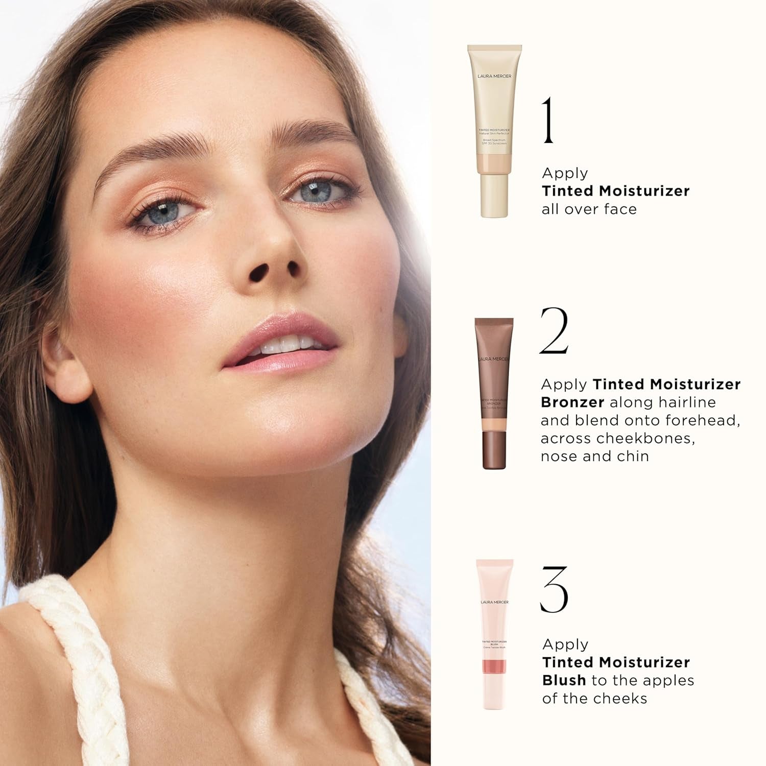 Tinted Moisturizer Bronzer: Long Lasting Sheer Cream Bronzer, Weightless, Buildable Coverage, 12 HR Hydrating Wear, Non-Comedogenic, 6 Shades for All Skin Tones