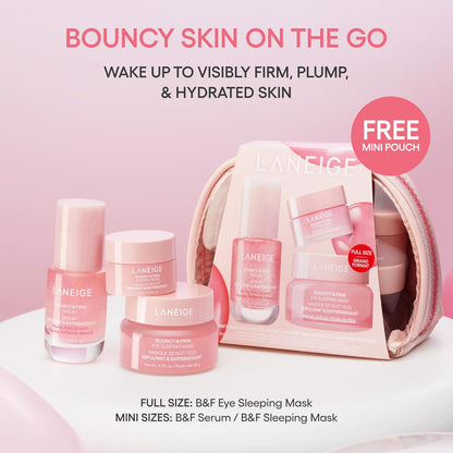 LANEIGE Bouncy & Firm Sleeping Mask: Korean Overnight Face Mask to Plump, Firm, & Boost Elasticity, with Peony & Collagen Complex for Visibly Plumper, Hydrated Skin | Korean Skin Care