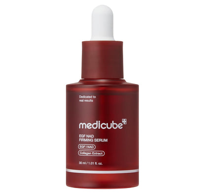 MEDICUBE - EGF NAD Firming Serum for Face & Neck | Anti-Aging Serum with EGF Peptide, NAD+ & Collagen | Wrinkle Appearance, Elasticity & Pore Care | Korean Skincare, 1.01 Fl.Oz