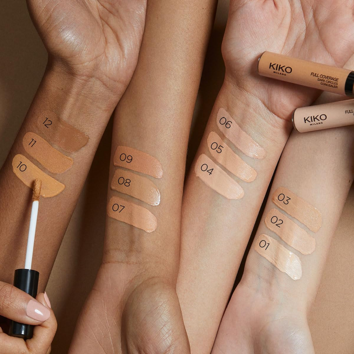 MILANO - Full Coverage Dark Circles Concealer 01 High-Coverage Liquid Concealer for the Face and Eye Area.