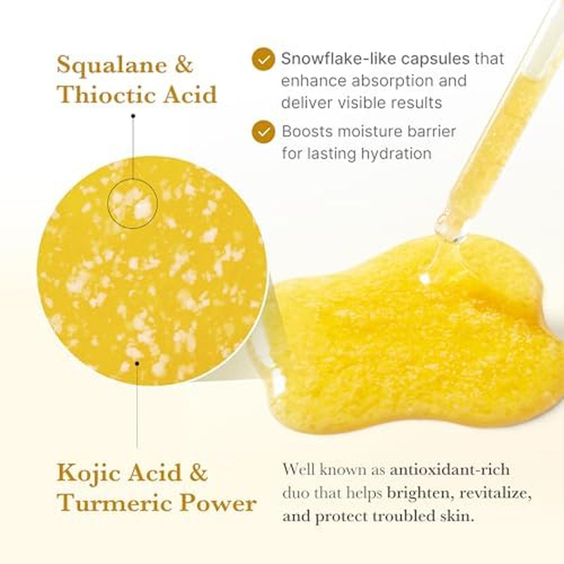 Kojic Acid Renew & Smooth Duo for Troubled Skin: Kojic Acid Turmeric Clarifying Toner Pad and Kojic Acid Turmeric Clarifying & Balancing Capsule Serum
