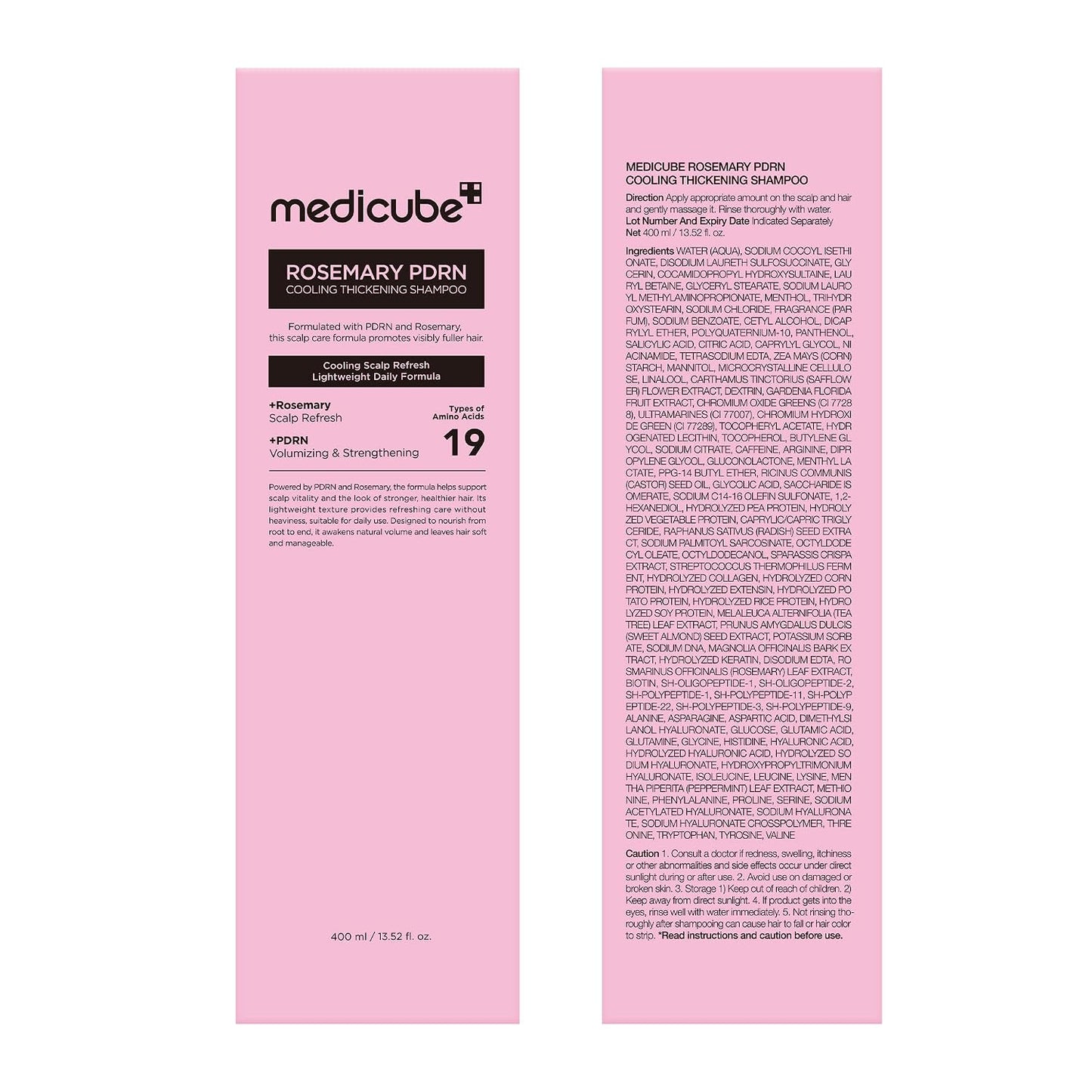 MEDICUBE - Rosemary PDRN Clarifying Thickening Shampoo, 13.52 Fl.Oz