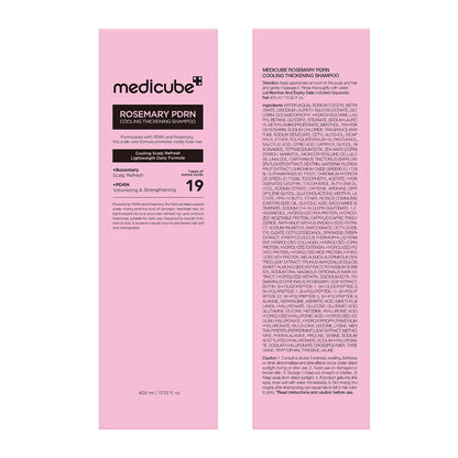 MEDICUBE - Rosemary PDRN Clarifying Thickening Shampoo, 13.52 Fl.Oz