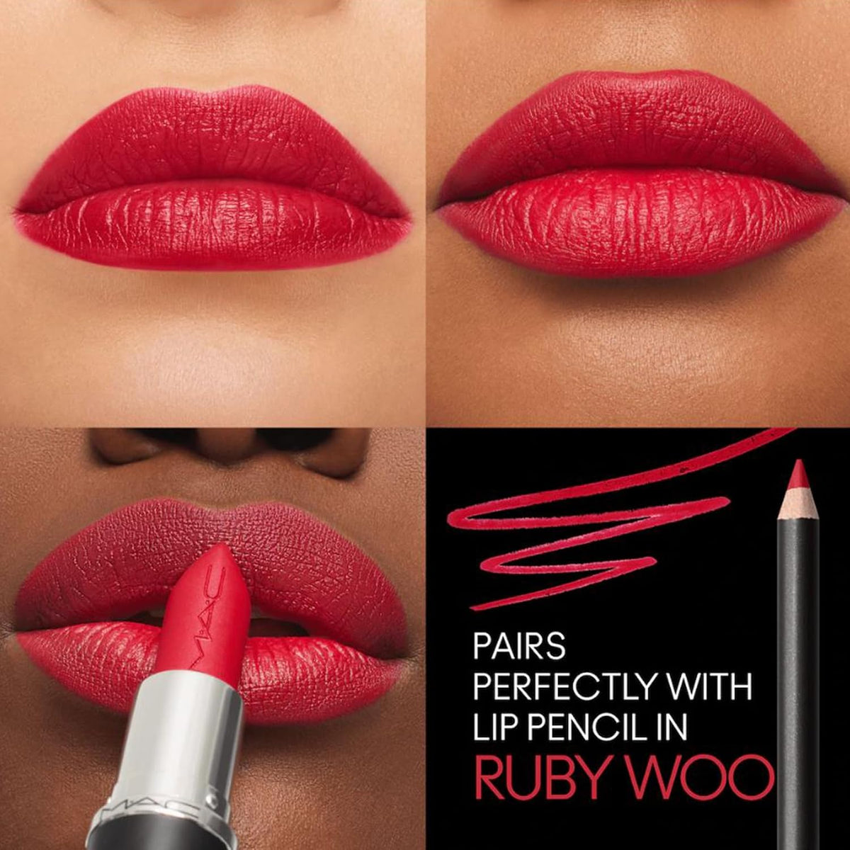 M.A.C Macximal Silky Matte - Ruby Woo - 0.11 Oz Lipstick