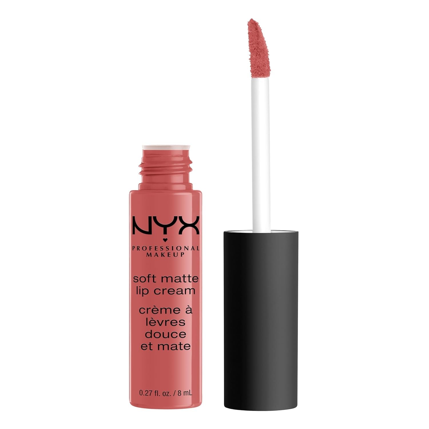 Soft Matte Lip Cream, Lightweight Liquid Lipstick - Abu Dhabi (Deep Rose-Beige)