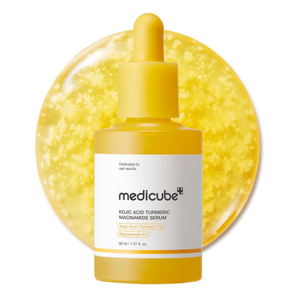 MEDICUBE - Kojic Acid Turmeric Clarifying & Balancing Capsule Serum for Troubled Skin | Soothing & Brightening Facial Serum | Niacinamide & Glow Capsules for Hydration and Barrier Support | 1.01 Fl.Oz