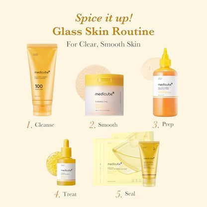 Kojic Acid Renew & Smooth Duo for Troubled Skin: Kojic Acid Turmeric Clarifying Toner Pad and Kojic Acid Turmeric Clarifying & Balancing Capsule Serum