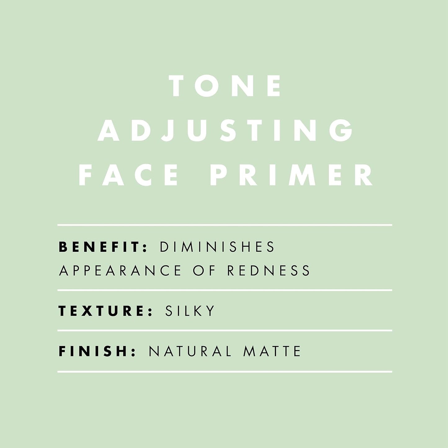 Tone Adjusting Face Primer, Makeup Primer for Neutralizing Uneven Skin Tones & Redness, Grips Makeup to Last, Vegan & Cruelty-Free, Large