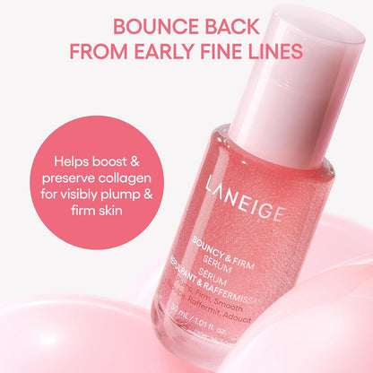 LANEIGE Bouncy & Firm Sleeping Mask: Korean Overnight Face Mask to Plump, Firm, & Boost Elasticity, with Peony & Collagen Complex for Visibly Plumper, Hydrated Skin | Korean Skin Care