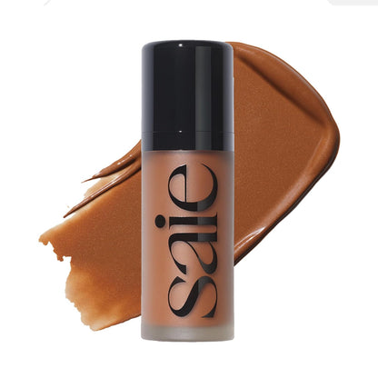 Dew Bronze - Soft-Focus Liquid Bronzer + Liquid Contour - Enriched with Plant-Derived Glycerin to Effortlessly Blend + Deeply Nourish Skin - Salt (0.4 Oz)