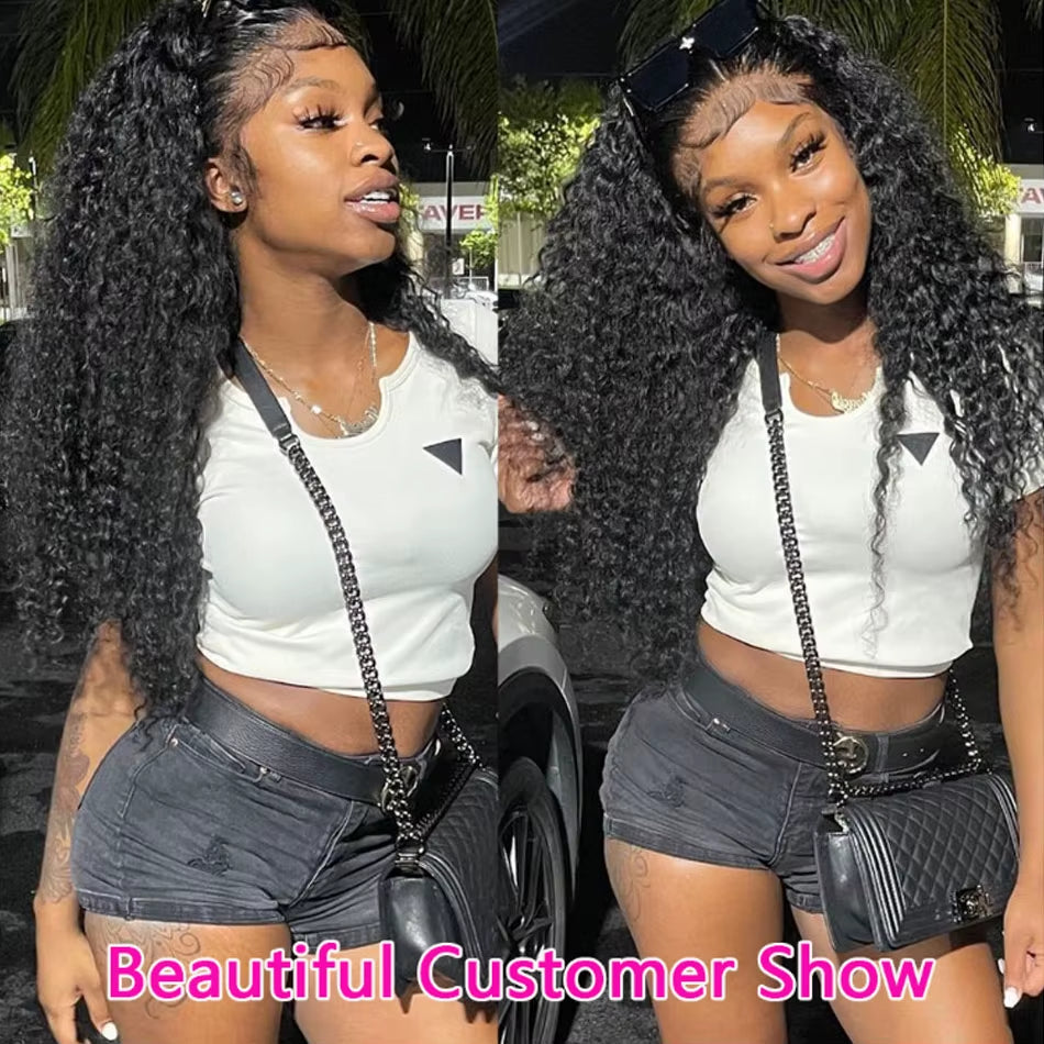 12A Raw Indian Hair 3 4Bundles Deal Deep Wave Bundle Kinky Curly 100% Human Hair Extensions Loose Deep Wave Water for Blackwomen