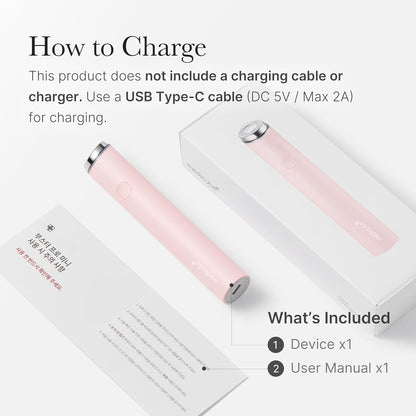 MEDICUBE - Mini Booster Pro White | Affordable At-Home Facial Device for Beginners - Portable Glow Booster for Glass Skin, Boosting Skin Care Absorption, Skincare for Teens, Korean Skin Care