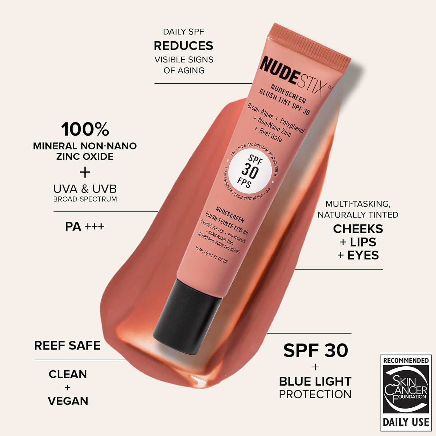 Nudestix NUDESCREEN BLUSH TINT SPF 30 - SUNKISSED