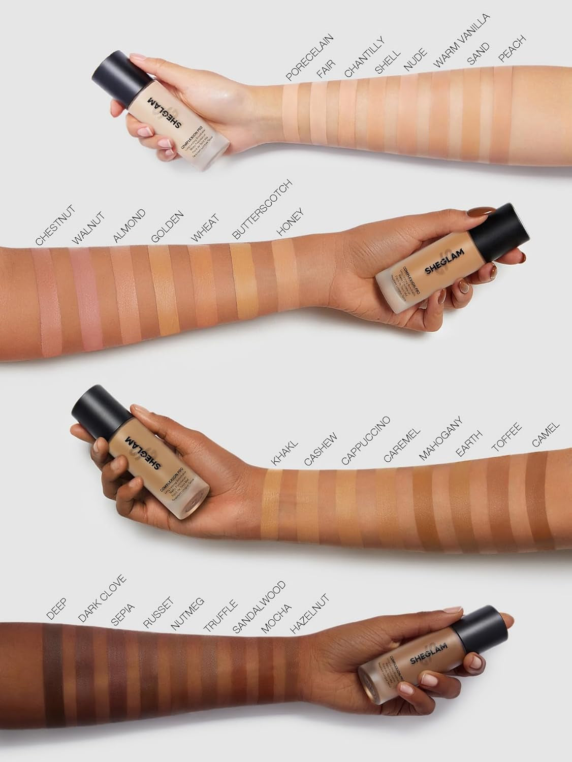 Full Coverage Foundation Makeup Long Lasting Waterproof Matte Dewy Liquid Foundation - Golden